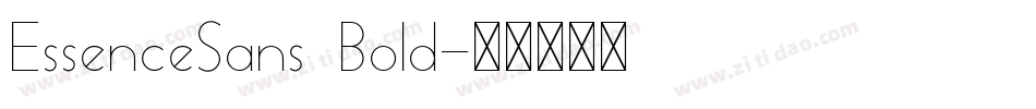 EssenceSans Bold字体转换